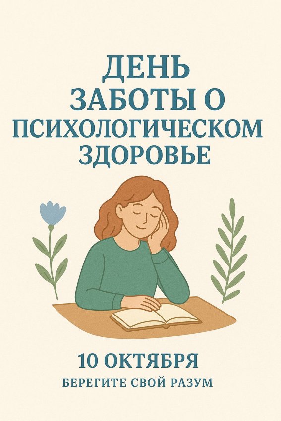 10 октября  - день заботы о психологическом здоровье.